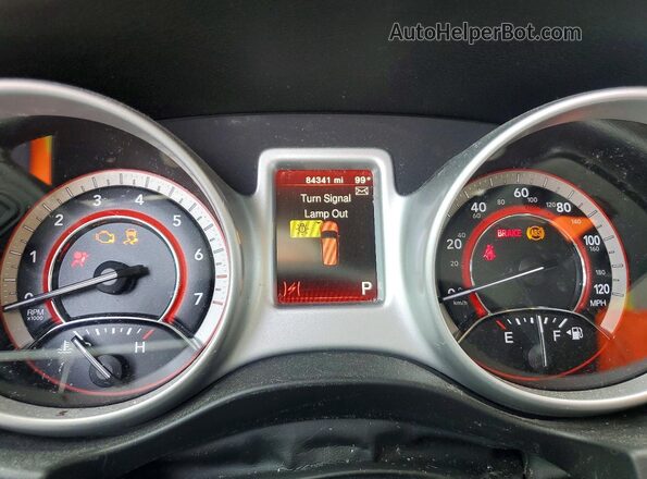 3C4PDCAB2LT226343 2020 DODGE JOURNEY Black ხელსაწყოთა პანელის ხედი