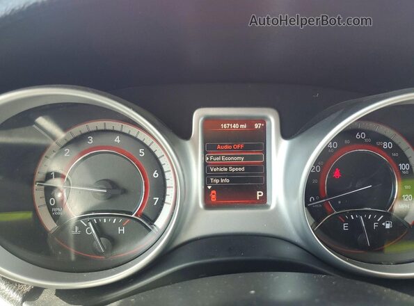 3C4PDCAB3GT115760 2016 DODGE JOURNEY Красный Вид щитка приборов