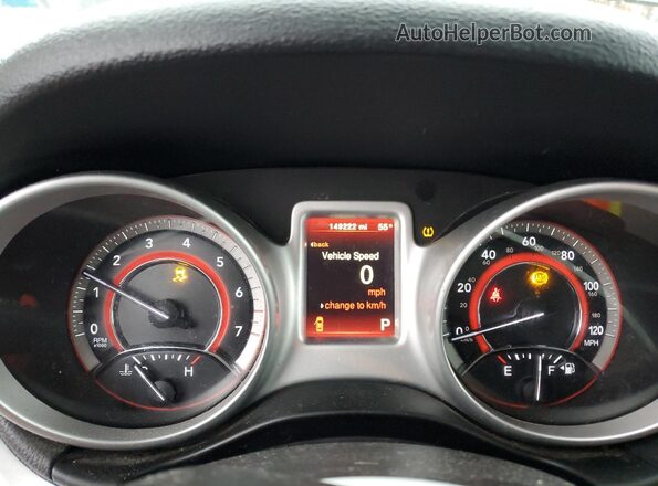 3C4PDCAB3HT568259 2017 DODGE JOURNEY Черный Вид щитка приборов