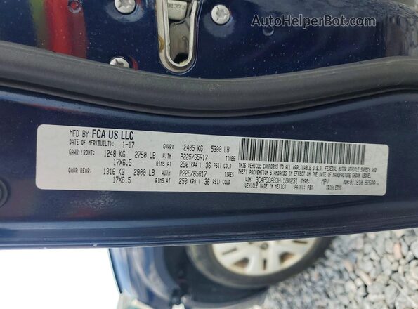 3C4PDCAB3HT590231 2017 DODGE JOURNEY Blue Շարժիչի բաժամունքի տեսք