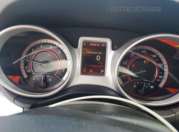 3C4PDCAB3HT590231 2017 DODGE JOURNEY Blue Սարքավորումների վահանակի տեսք