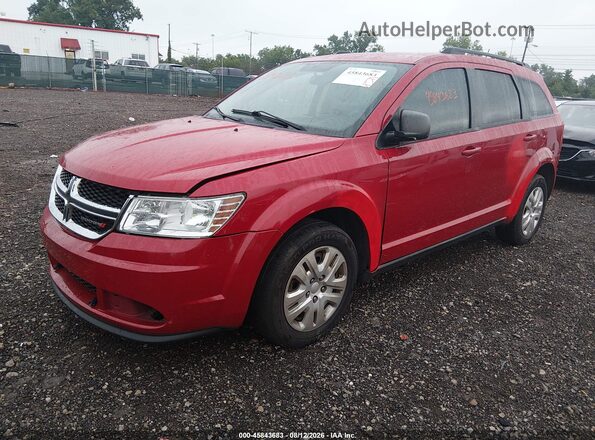 3C4PDCAB3JT141282 2018 DODGE JOURNEY Red Передня ліва чверть