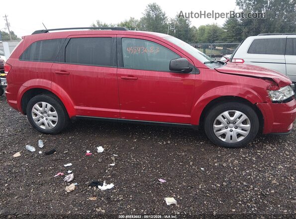 3C4PDCAB3JT141282 2018 DODGE JOURNEY Red Вид задньої частини салону