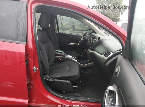 3C4PDCAB3JT141282 2018 DODGE JOURNEY Red Вид салону спереду