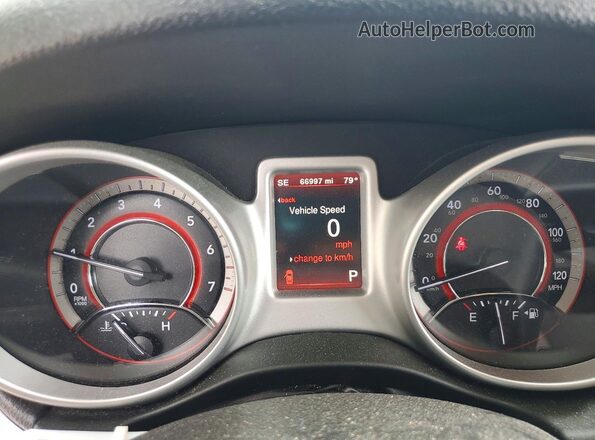 3C4PDCAB3JT188876 2018 DODGE JOURNEY Silver Vista del cuadro de instrumentos