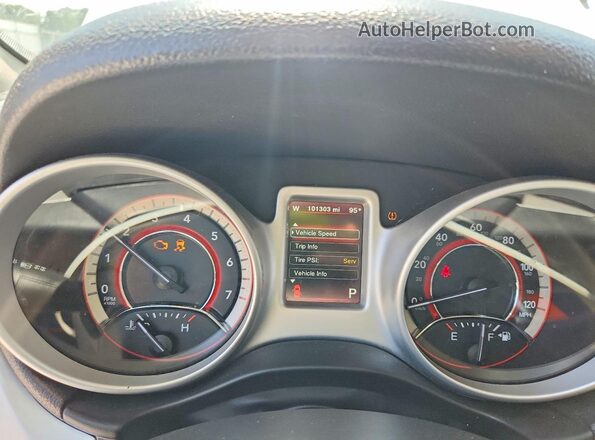 3C4PDCAB3JT243617 2018 DODGE JOURNEY White Вид щитка приладів
