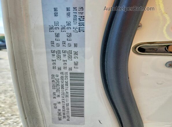 3C4PDCAB3JT243617 2018 DODGE JOURNEY White Вид наклейки з VIN-кодом