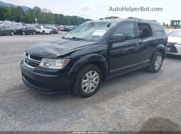 3C4PDCAB4GT103570 2016 DODGE JOURNEY Black Առջևի ձախ երեք քառորդ տեսարան