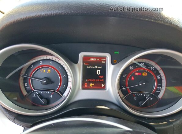 3C4PDCAB4GT204446 2016 DODGE JOURNEY White Instrument cluster view