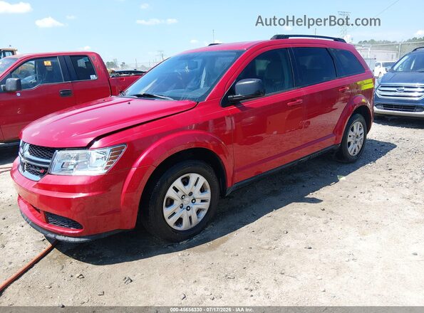 3C4PDCAB4GT245370 2016 DODGE JOURNEY Red Առջևի ձախ երեք քառորդ տեսարան