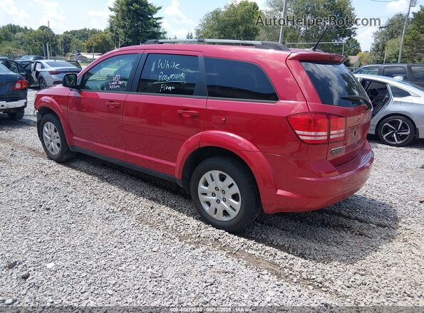 3C4PDCAB4HT590397 2017 DODGE JOURNEY Red Rear left