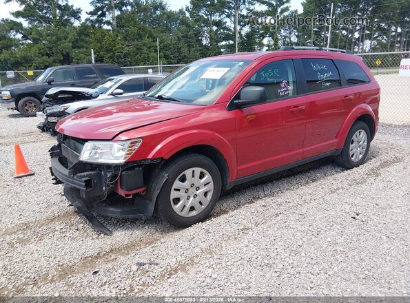 3C4PDCAB4HT590397 2017 DODGE JOURNEY Red Front left