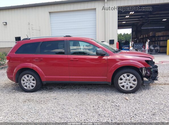 3C4PDCAB4HT590397 2017 DODGE JOURNEY Red Rear interior view