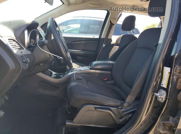 3C4PDCAB4JT188952 2018 DODGE JOURNEY Black Widok wnętrza z przodu