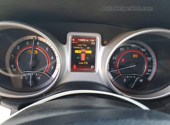 3C4PDCAB4JT188952 2018 DODGE JOURNEY Black Widok zestawu wskaźników