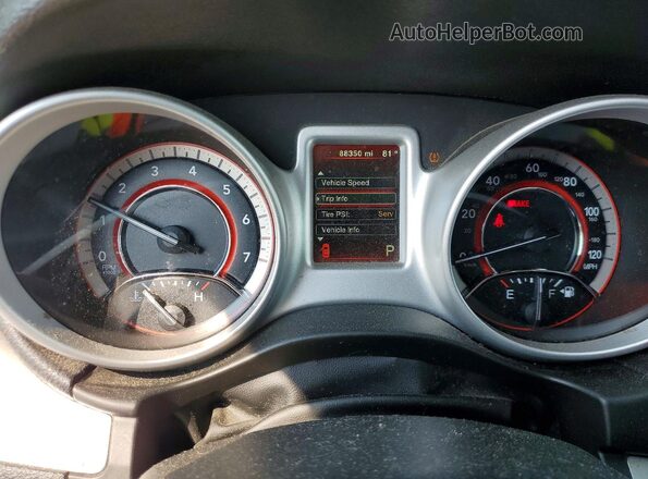 3C4PDCAB4JT236188 2018 DODGE JOURNEY Черный Вид щитка приборов
