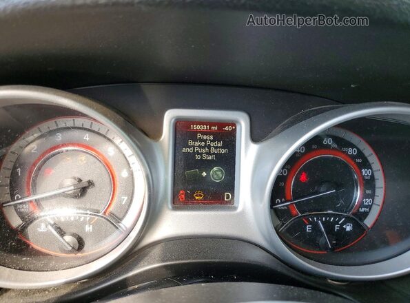 3C4PDCAB4JT274360 2018 DODGE JOURNEY White Widok zestawu wskaźników
