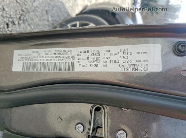 3C4PDCAB4JT446791 2018 DODGE JOURNEY Gray Вид наклейки з VIN-кодом