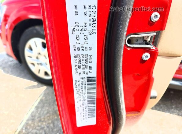 3C4PDCAB4LT180515 2020 DODGE JOURNEY Red Vista interior de 360 grados
