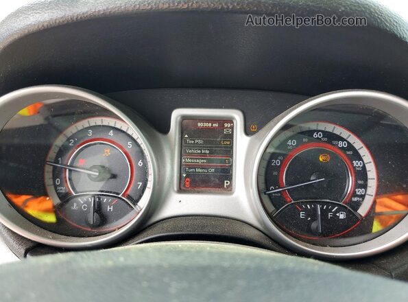 3C4PDCAB4LT220558 2020 DODGE JOURNEY White Widok zestawu wskaźników