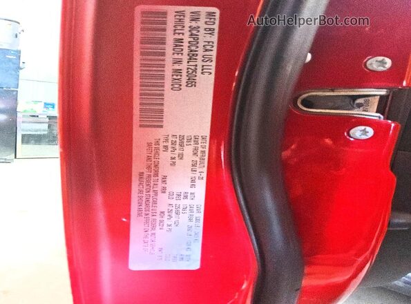 3C4PDCAB4LT250465 2020 DODGE JOURNEY Красный Вид подкапотного пространства
