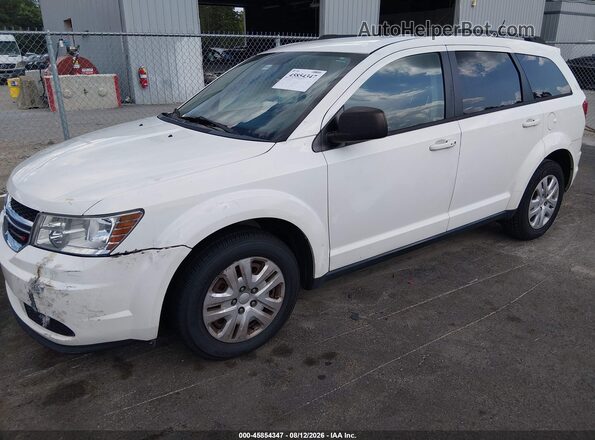 3C4PDCAB5GT166838 2016 DODGE JOURNEY White Vista tres cuartos delantera izquierda