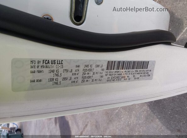 3C4PDCAB5GT166838 2016 DODGE JOURNEY White Vista del compartimento del motor