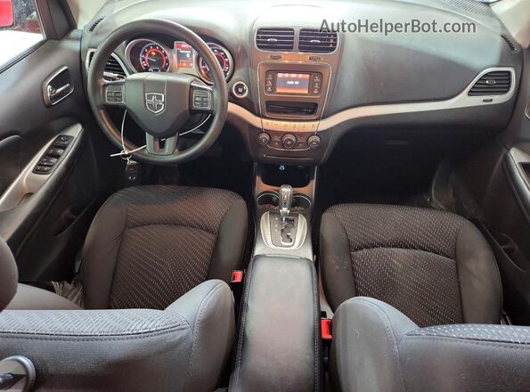3C4PDCAB5JT257583 2018 DODGE JOURNEY Red Dashboard view