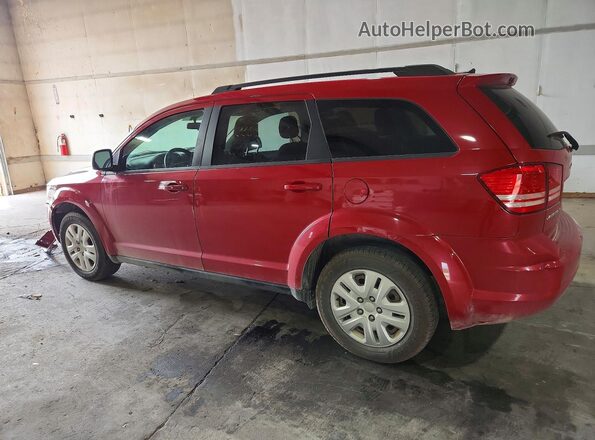 3C4PDCAB5JT257583 2018 DODGE JOURNEY Red Rear left