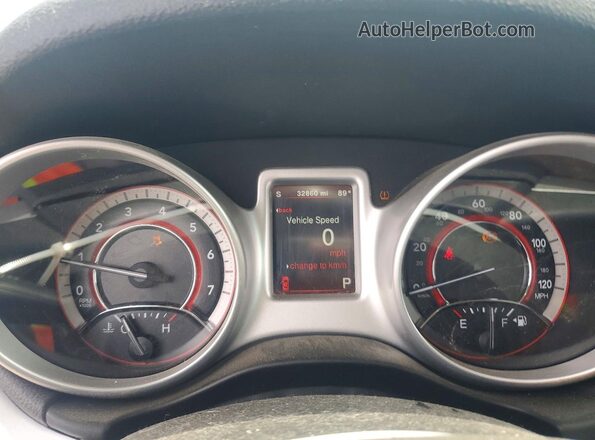 3C4PDCAB5JT386018 2018 DODGE JOURNEY White Вид щитка приладів
