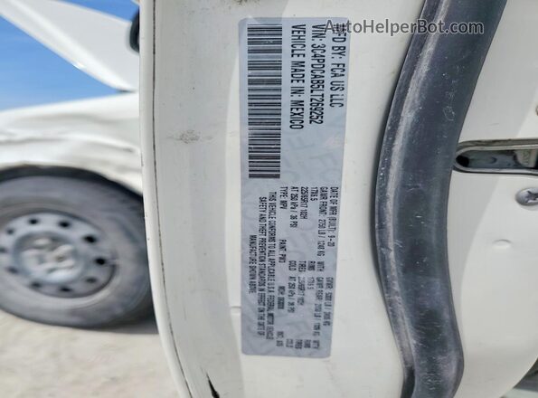 3C4PDCAB5LT269252 2020 DODGE JOURNEY White Вид наклейки з VIN-кодом