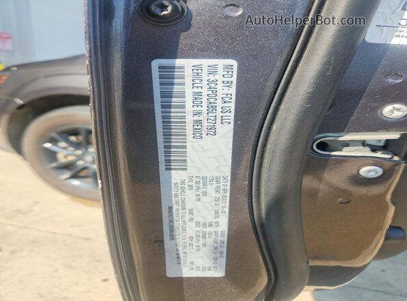 3C4PDCAB5LT271972 2020 DODGE JOURNEY Charcoal VIN կոդի պիտակի տեսք
