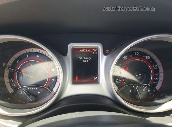 3C4PDCAB6JT196020 2018 DODGE JOURNEY Gray Instrument cluster view