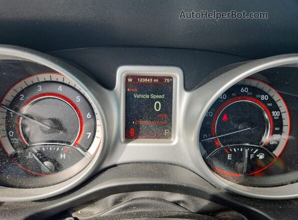 3C4PDCAB6JT275266 2018 DODGE JOURNEY White Вид щитка приладів