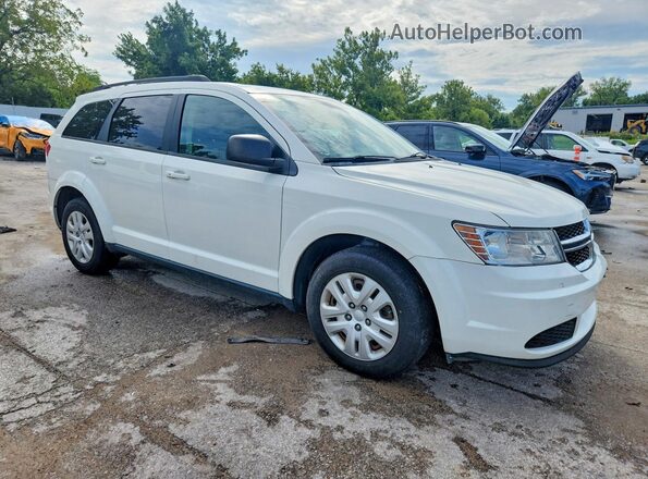 3C4PDCAB6JT275266 2018 DODGE JOURNEY White Передня права чверть