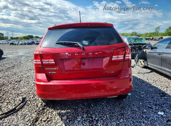3C4PDCAB6JT444654 2018 DODGE JOURNEY Red უკანა ხედი