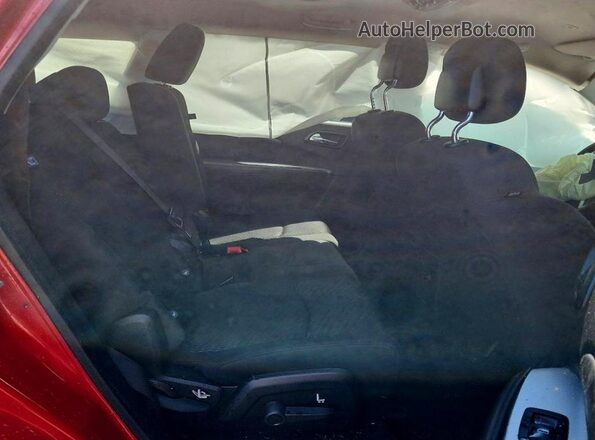 3C4PDCAB6JT444654 2018 DODGE JOURNEY Red უკანა სავარძლების ხედი