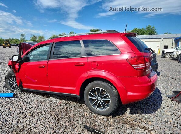 3C4PDCAB6JT444654 2018 DODGE JOURNEY Red უკანა მარცხენა