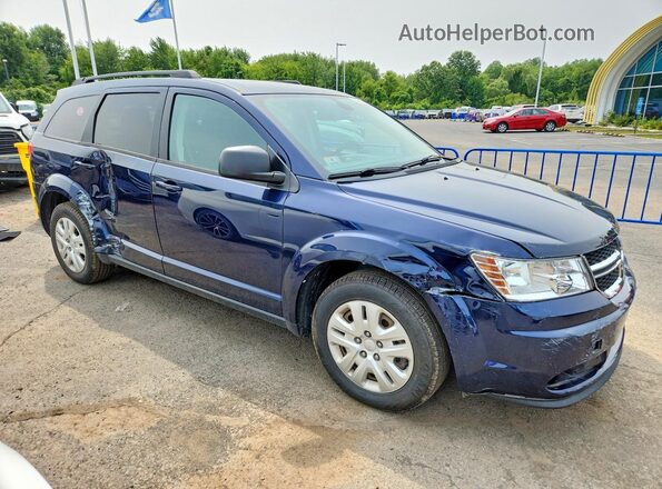 3C4PDCAB6KT747175 2019 DODGE JOURNEY Blue Front right