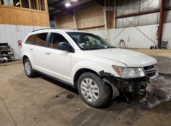 3C4PDCAB7HT695225 2017 DODGE JOURNEY White Передня права чверть