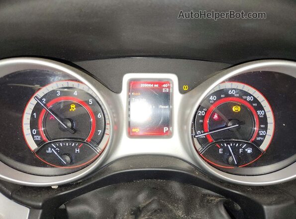 3C4PDCAB7HT695225 2017 DODGE JOURNEY White Вид щитка приладів