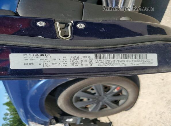 3C4PDCAB7JT152219 2018 DODGE JOURNEY Blue Widok naklejki z numerem VIN