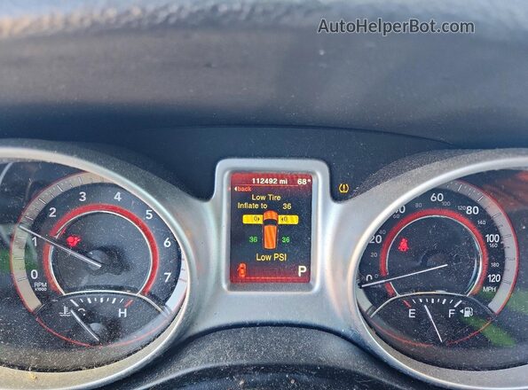 3C4PDCAB7JT236010 2018 DODGE JOURNEY Charcoal ხელსაწყოთა პანელის ხედი