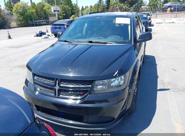 3C4PDCAB7JT509818 2018 DODGE JOURNEY Black Вид панелі приладів