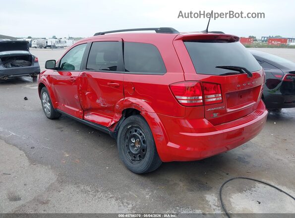 3C4PDCAB7LT226368 2020 DODGE JOURNEY Red Задня ліва чверть