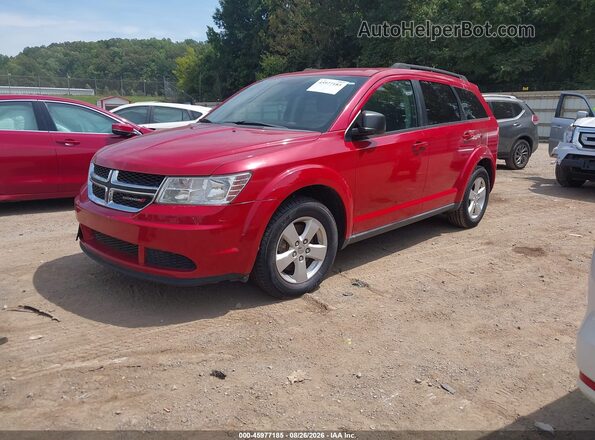 3C4PDCAB8GT187067 2016 DODGE JOURNEY Red Przód lewy