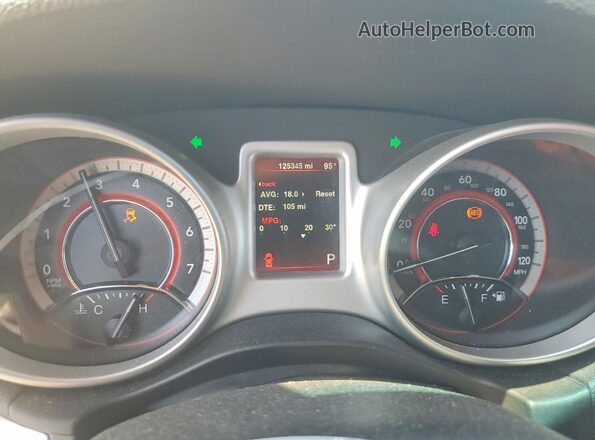 3C4PDCAB8GT238034 2016 DODGE JOURNEY Charcoal Widok zestawu wskaźników