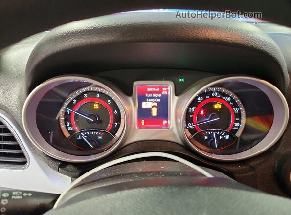 3C4PDCAB8HT563851 2017 DODGE JOURNEY Black Вид щитка приладів