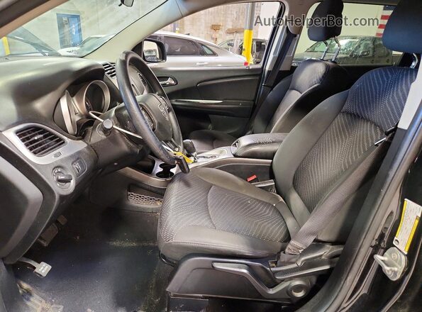 3C4PDCAB8HT563851 2017 DODGE JOURNEY Black Вид салону спереду