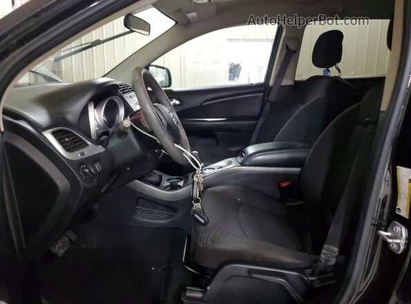 3C4PDCAB8HT638497 2017 DODGE JOURNEY Black წინა სალონის ხედი